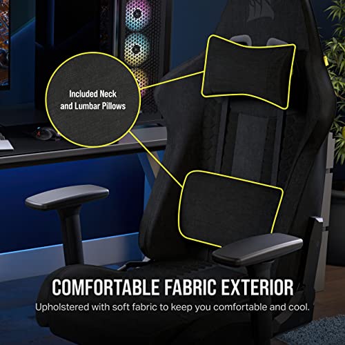 Corsair TC100 Relaxed Gaming Chair Fabric Gray Black A68468