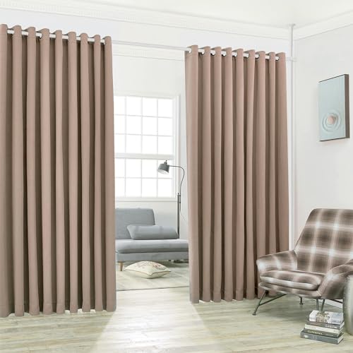 Tension Room Divider Curtain Rod, No Drilling, Heavy Duty Metal, Black L878936