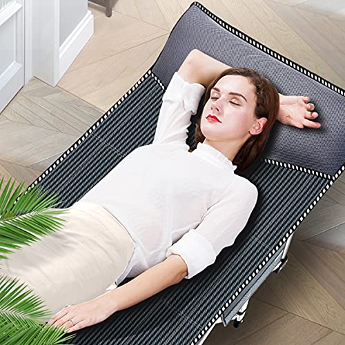 NAIZEA Folding Camping Cot for Adults, Adjustable Reclining Chair N72576