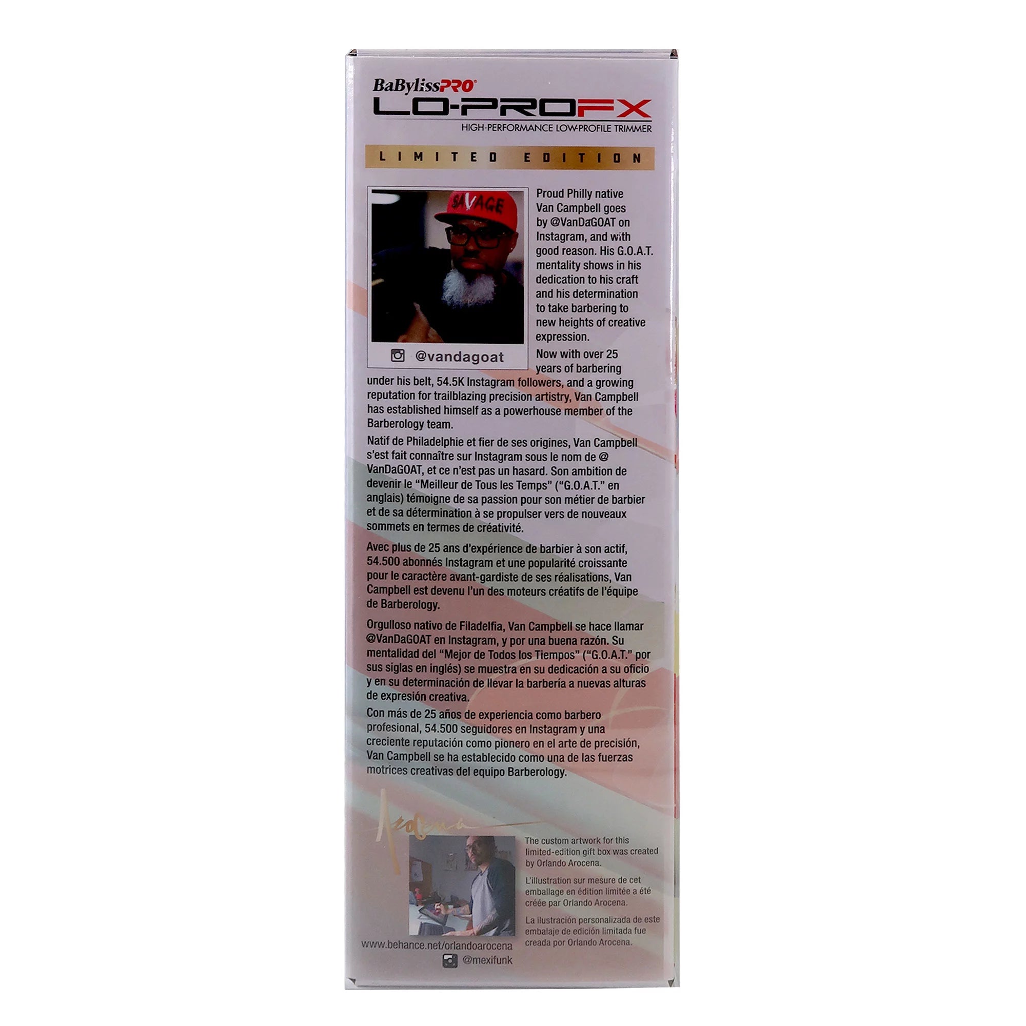 BaByliss PRO LO-PRO FX Trimmer Van DA' Goat, Red K706
