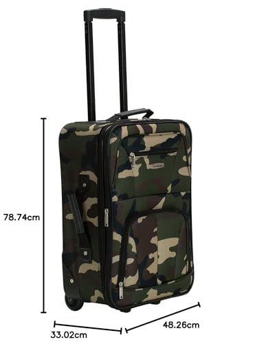 Rockland Journey Softside Upright Luggage Set, Expandable, 4-Piece K56322