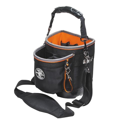 Klein Tools 55419SP-14 Tool Bag with Shoulder Strap, 14 Pockets O8402