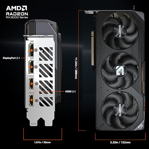 GIGABYTE Radeon RX 9070 Gaming OC 16G Graphics Card W487120