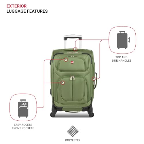 SwissGear Sion Softside Expandable Roller Luggage 3 Piece Set N784870