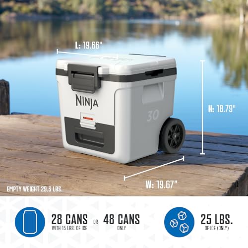 Ninja FrostVault 45QT Cooler with Wheels, Lakeshore Blue M1144
