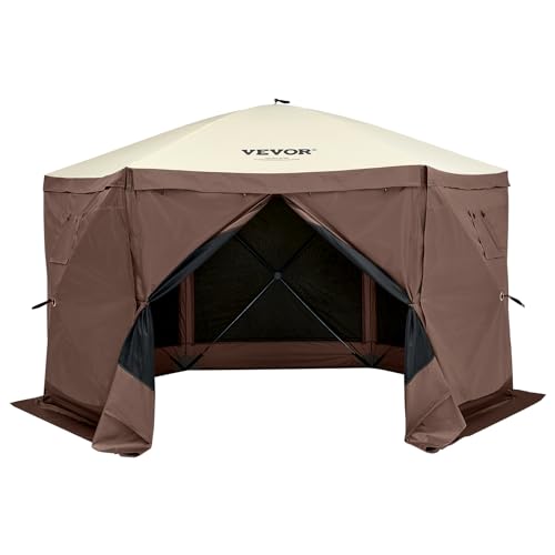 VEVOR Pop Up Gazebo Screen Tent 10x10ft with Mosquito Netting B21209