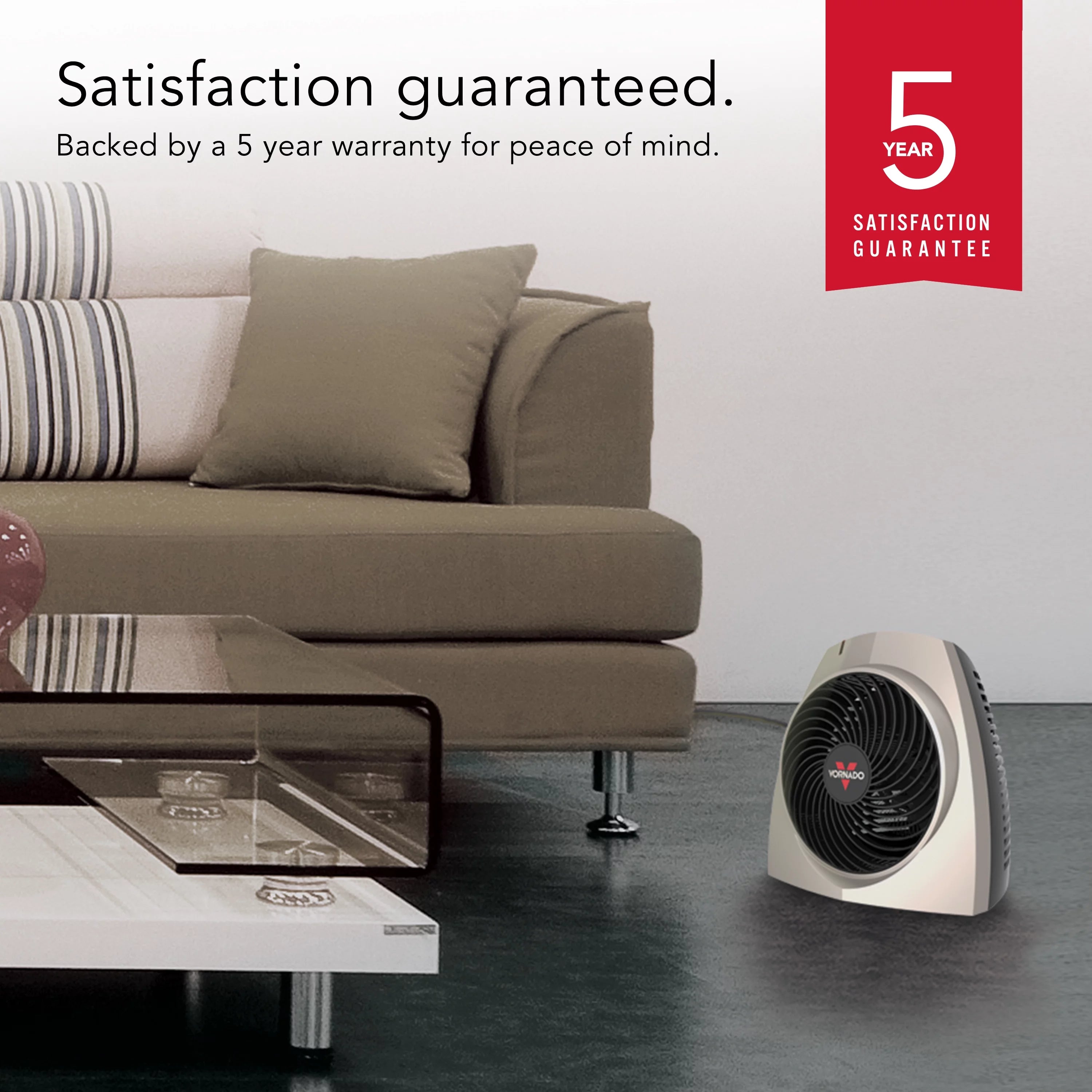 Vornado VH200 Space Heater with Vortex Circulation, Champagne X2716