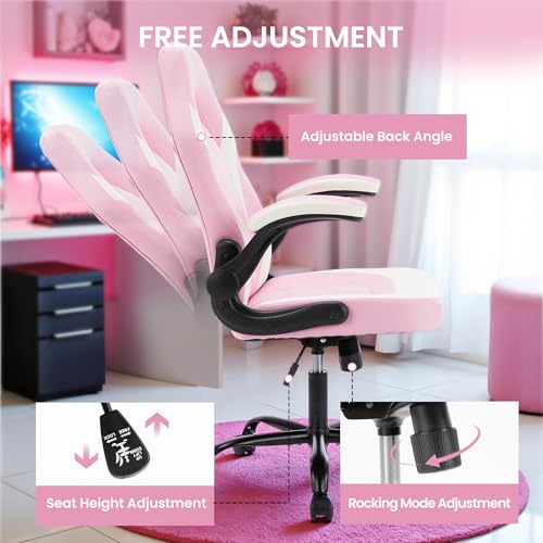 Gaming Chair with Footrest, Lumbar Support, Red/Black M9231