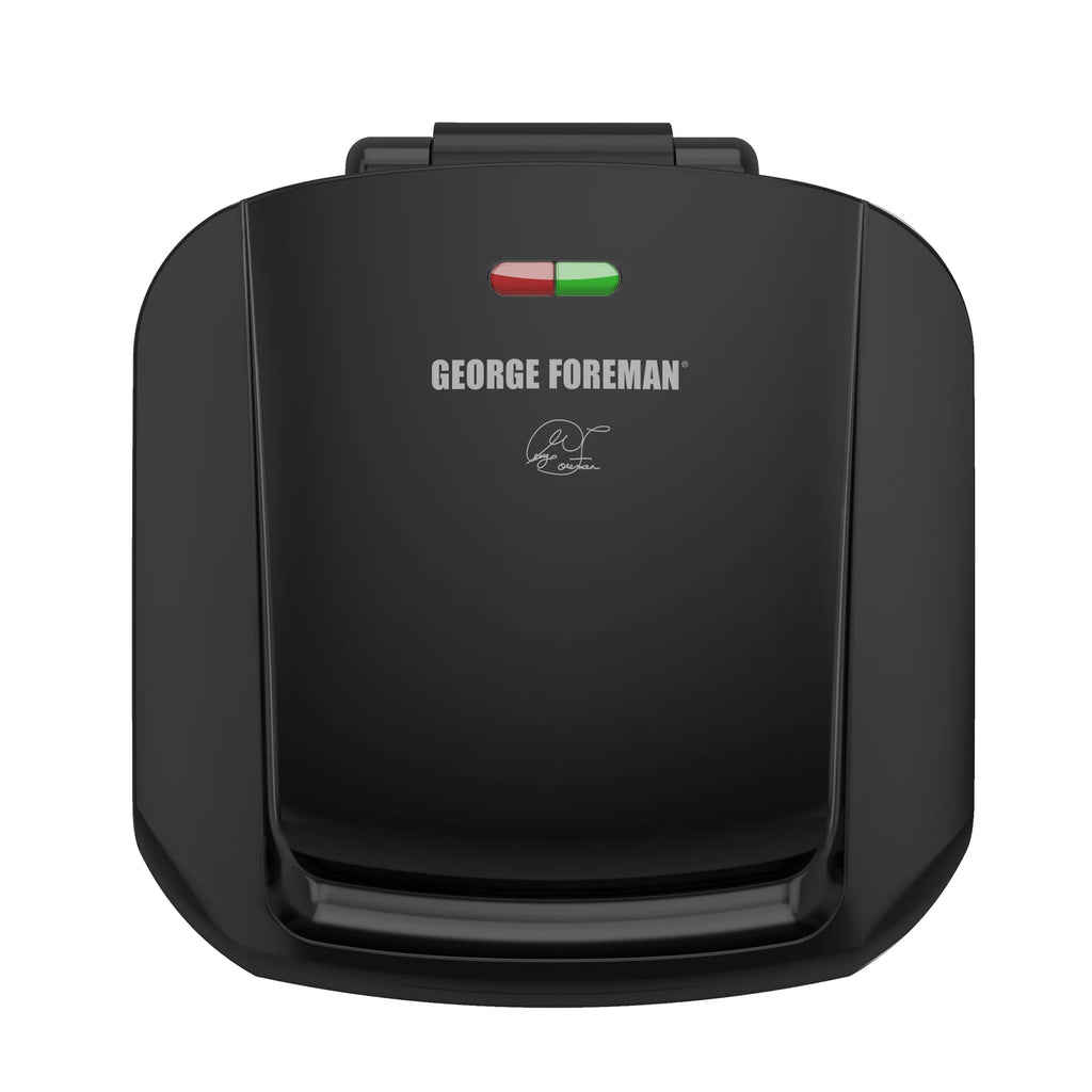 George Foreman 4-Serving Removable Plate Electric Grill and Panini Press, Black I517815