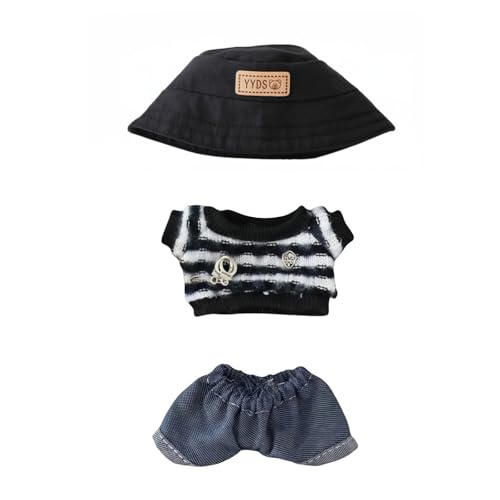 17cm Doll Clothes Set, 5 Pieces Casual Outfit for 6.7in Dolls G33820