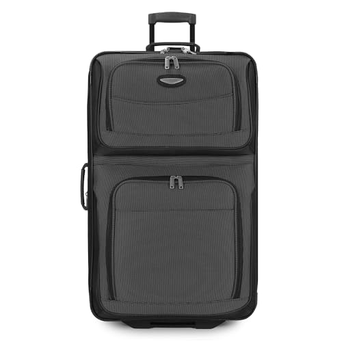 Travel Select Amsterdam 4-Piece Softside Expandable Luggage Set, Gray V976