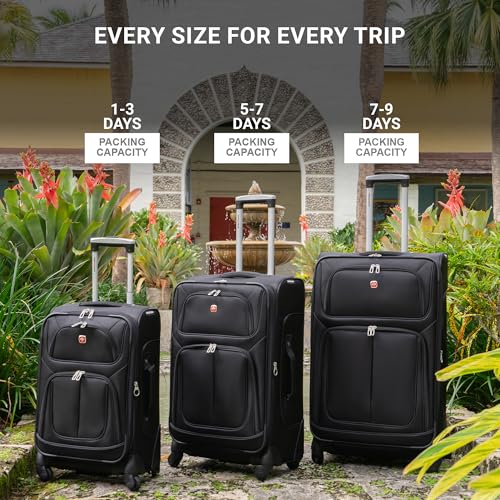 SwissGear Sion Softside Expandable Roller Luggage 3 Piece Set N784870
