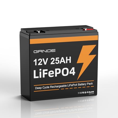 12V 25Ah LiFePO4 Battery with Built-in 20A BMS Q9551