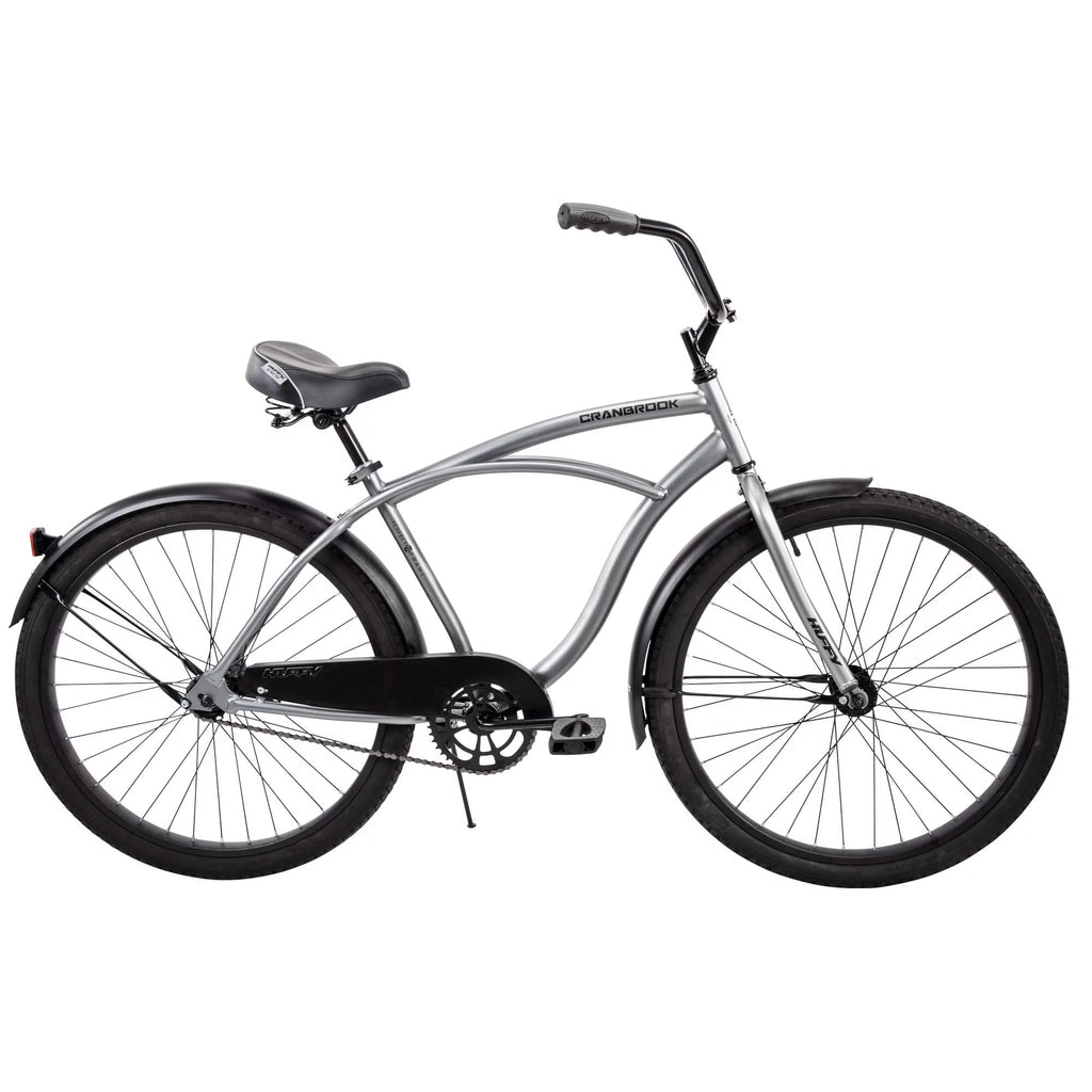 Huffy 26" Cranbrook Men's Beach Cruiser Bike, Silver Z83078