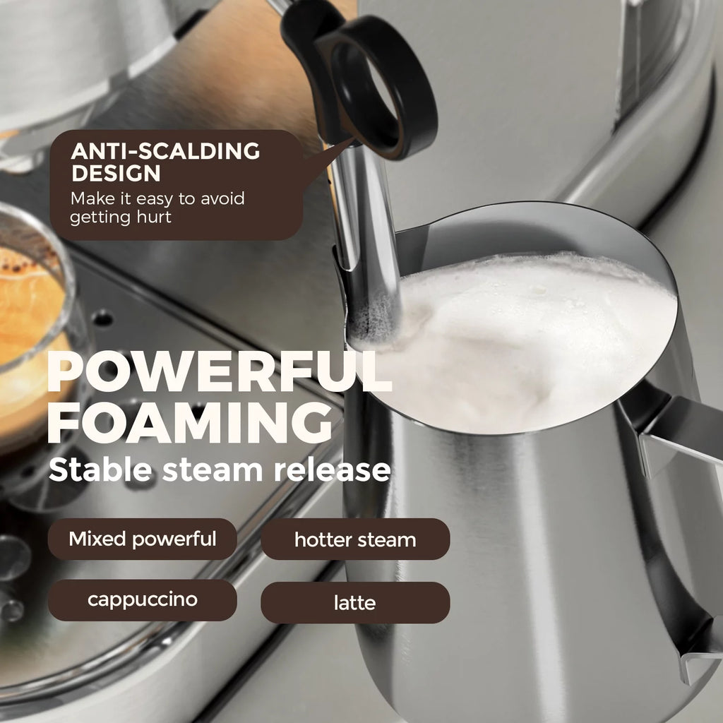 Espresso Coffee Maker 20 Bar with Milk Frother V403