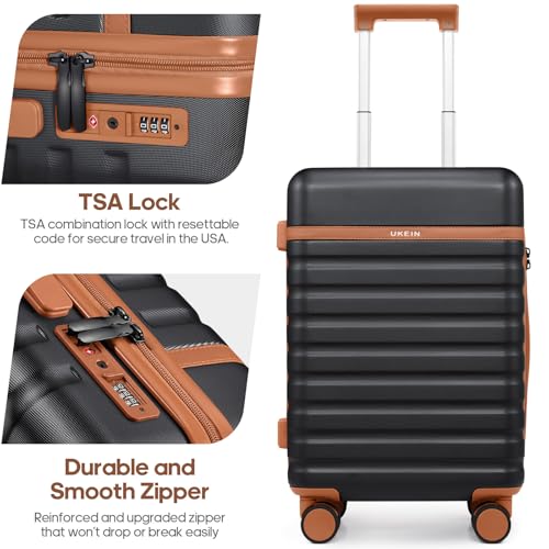 Luggage Sets 3 Piece, Carry On 20 Inch Hardside Suitcase with Spinner Wheels and TSA Lock J67858