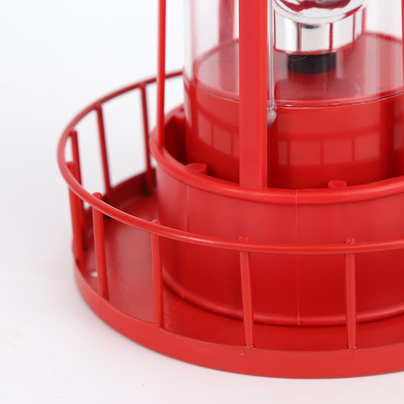 Solar Lighthouse Rotating Light IP65 Waterproof Outdoor Garden Lamp Red S6947
