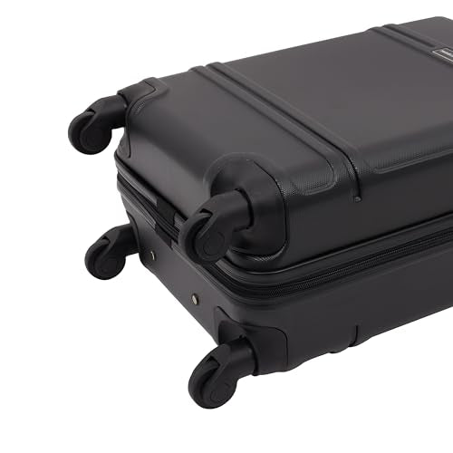 Travelers Club Skyline Spinner Luggage, Gray, 22-Inch Carry-On L8594