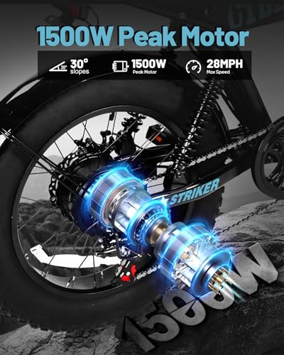 20"/16" Electric Bike 1500W Fat Tire Full Suspension for Adults G62143