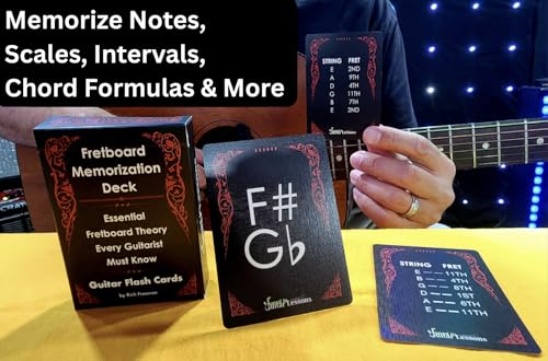 Fretboard Memorization Deck Guitar Flash Cards, 54-Card Pack P630230