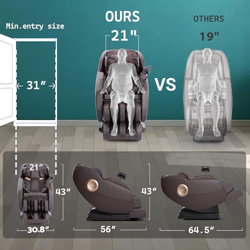 Zero Gravity Full Body Massage Chair with Shiatsu Recliner and 14 Massage Points F709903