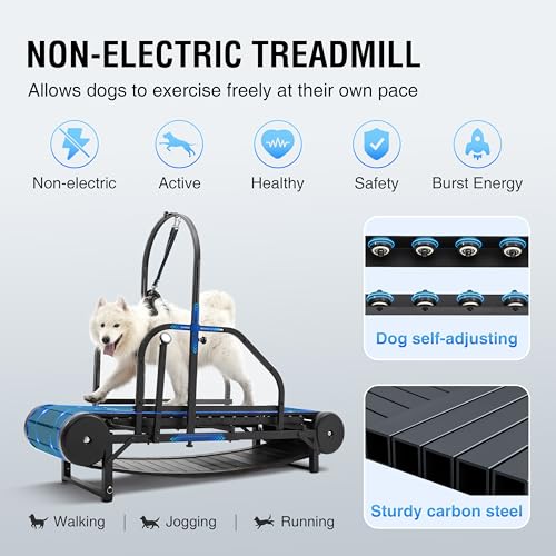 Dog Treadmill for Large Medium Dogs with Adjustable Ramp and Pedometer C2006