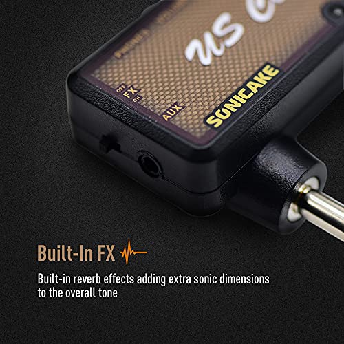 SONICAKE Guitar Headphone Amp Mini Rechargeable Plug-in V111762