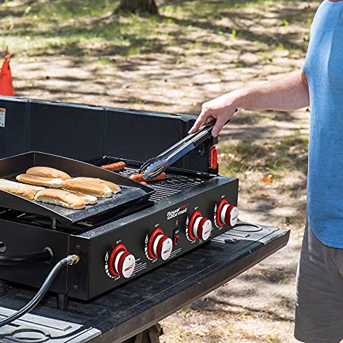 Royal Gourmet GD4002T 4-Burner Portable Propane Gas Grill and Griddle Combo W728