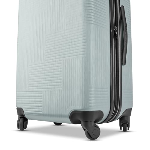 American Tourister Stratum XLT Expandable Hardside Luggage with Spinner Wheels, Jet Black, Carry-On 21-Inch E7418