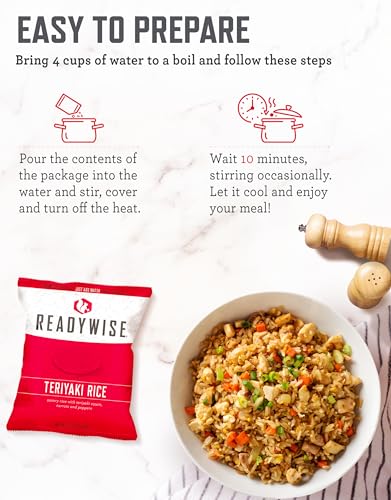 ReadyWise 7 Day Emergency Food Supply – 60 Servings Grab Bag, Freeze Dried Survival Food Kit B113