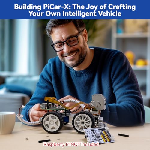 SunFounder PiCar-X AI Video Robot Car Kit for Raspberry Pi 5/4/3B+/3B Q194330