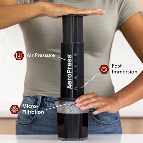 AeroPress Original Coffee Press – 3-in-1 Portable Coffee Maker for Travel S81656