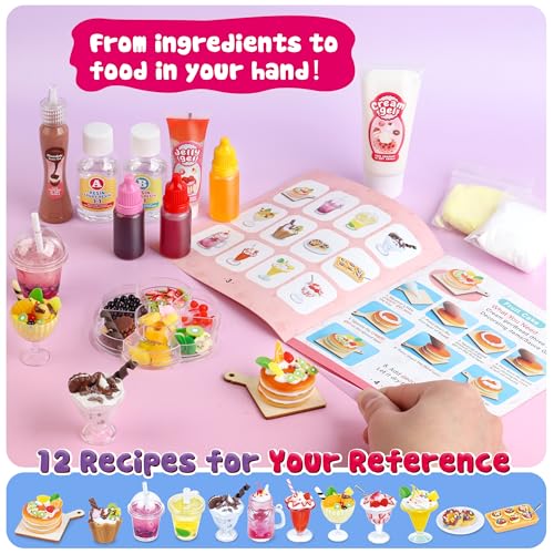 Miniature Food Toys Making Set for Kids Age 8-13 Z614