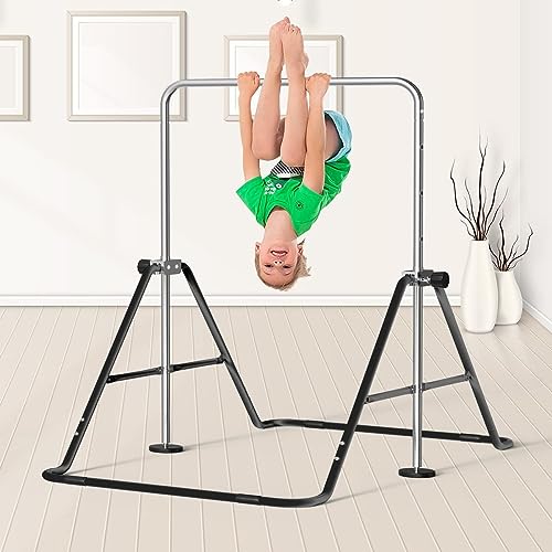 FBSPORT Gymnastics Bar for Kids, Adjustable Height, Folding W6973