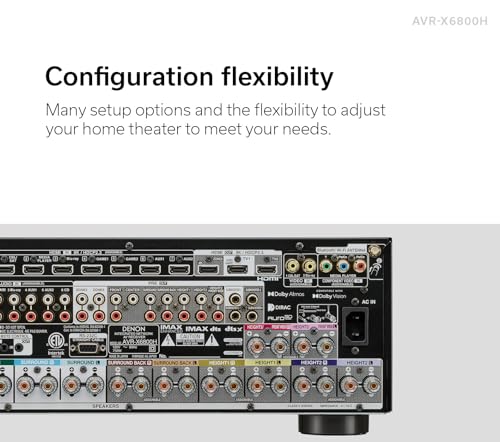 Denon AVR-X3800H 9.4-Ch 8K UHD Home Theater Receiver D255486