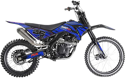 HHH Apollo AGB36 Motorcycle DB36 Dirtbike 250cc 5-Speed Manual Clutch Gas Bike, 21/18 inch Tires, Green J302149
