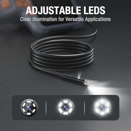 Teslong 50FT Sewer Camera, Dual Lens Borescope with Light, 4.3" HD Inspection Camera E781