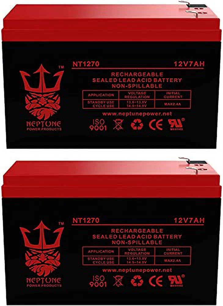 Neptune Replacement Razor MX350/ZR350 Battery 12V 7AH 2 Pack U609