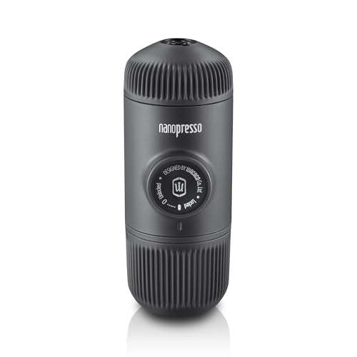 WACACO Nanopresso Portable Espresso Maker, 18 Bar Pressure, Manual Travel Coffee Maker F884