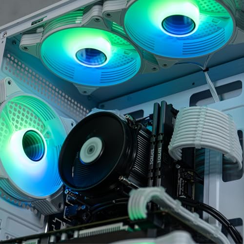 ViprTech Stryker 4.0 Liquid-Cooled Gaming PC, AMD Ryzen 7, RTX 4060, 32GB RAM, 1TB SSD, White N414