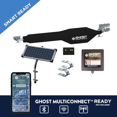 Ghost Controls TDS2 Heavy-Duty Automatic Swing Gate Opener Kit with Long-Range Remote N9848