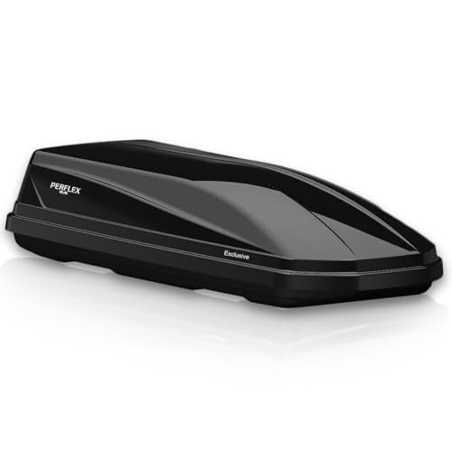 Perflex Exclusive Rooftop Cargo Box Carrier Large 17.7 cu ft, Dual Side Opening, White L7207
