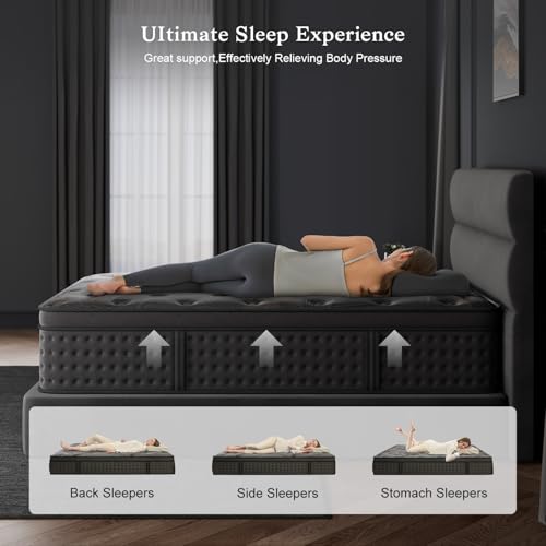 Queen Mattress 10 Inch Hybrid with Memory Foam and Pocket Spring U988
