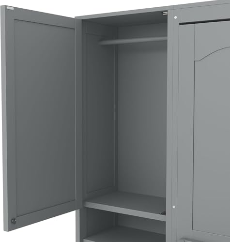 MERITLINE Full Murphy Bed with Desk and Storage, White P49157