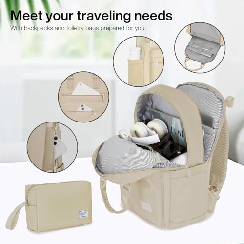 LARVENDER Luggage Sets 3 Piece, 20in Carry On PP Hardshell Suitcase with Spinner Wheels Q3160