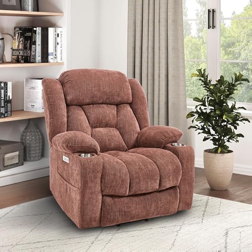FLEXISPOT XL31 Power Lift Recliner Chair for Elderly, Electric Massage & Heat, PU Leather, Black C786106