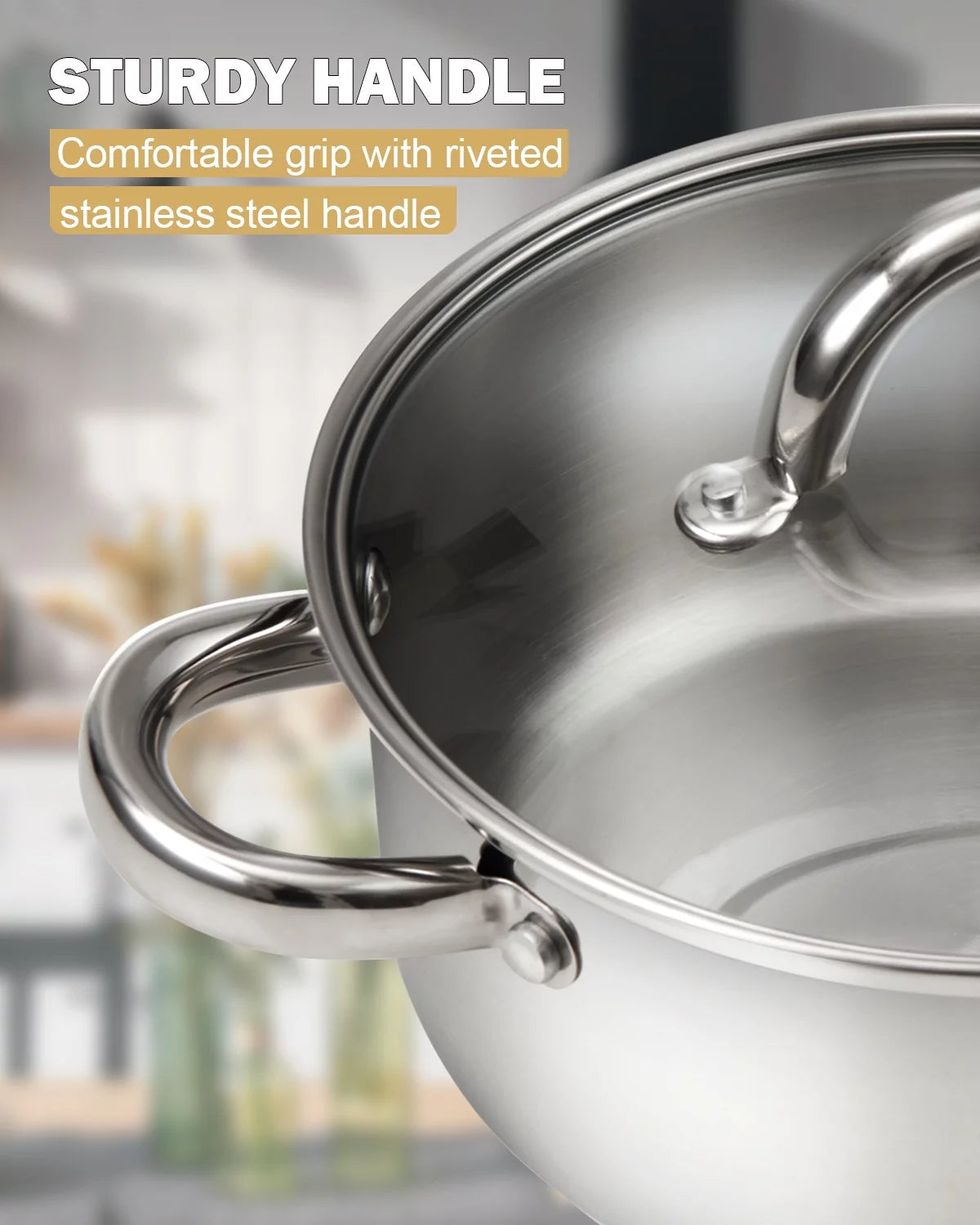 Cook N Home 12-Quart Stainless Steel Stockpot with Lid O212053