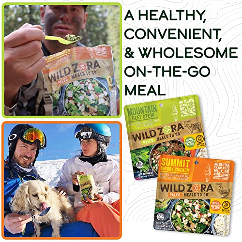 Wild Zora Paleo Freeze Dried Meals for Backpacking & Camping, Gluten Free, Variety 7-Pack C34212