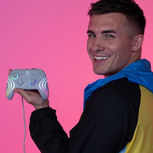 PDP Afterglow Wave Wireless RGB Gaming Controller for Nintendo Switch, Black I1528