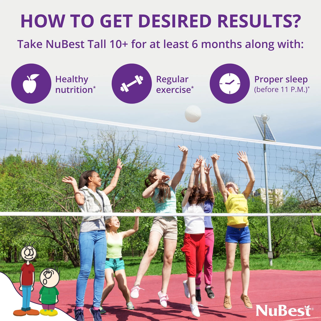 NuBest Tall 10+ & NuBest Tall Kidz Chewable Tablets Bundle F478746